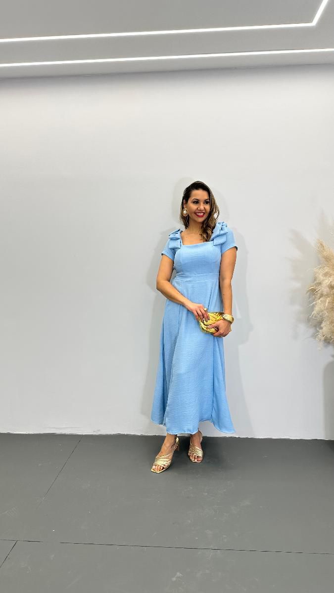VESTIDO MIDI FEM MONICA LAÇO REF 3777