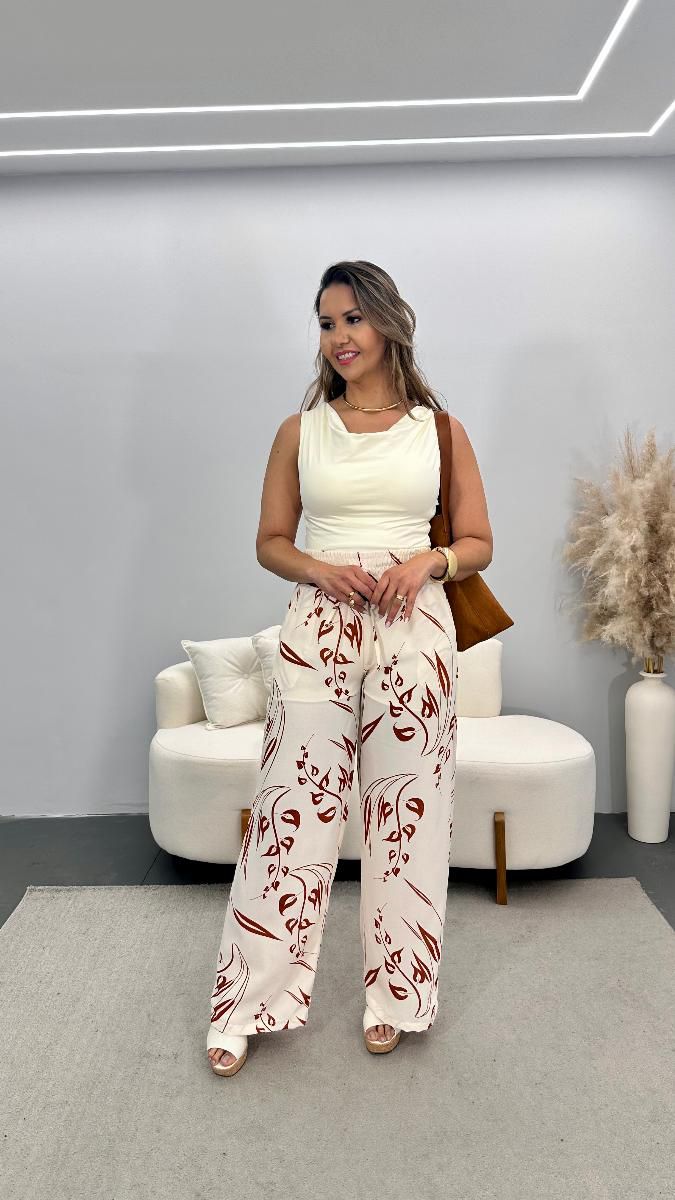 Calça pantalona Jasmin Ref:3783