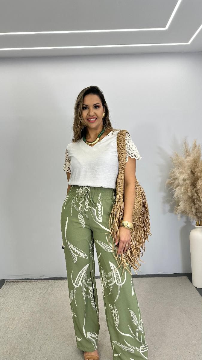 Calça pantalona Jasmin Ref:3783