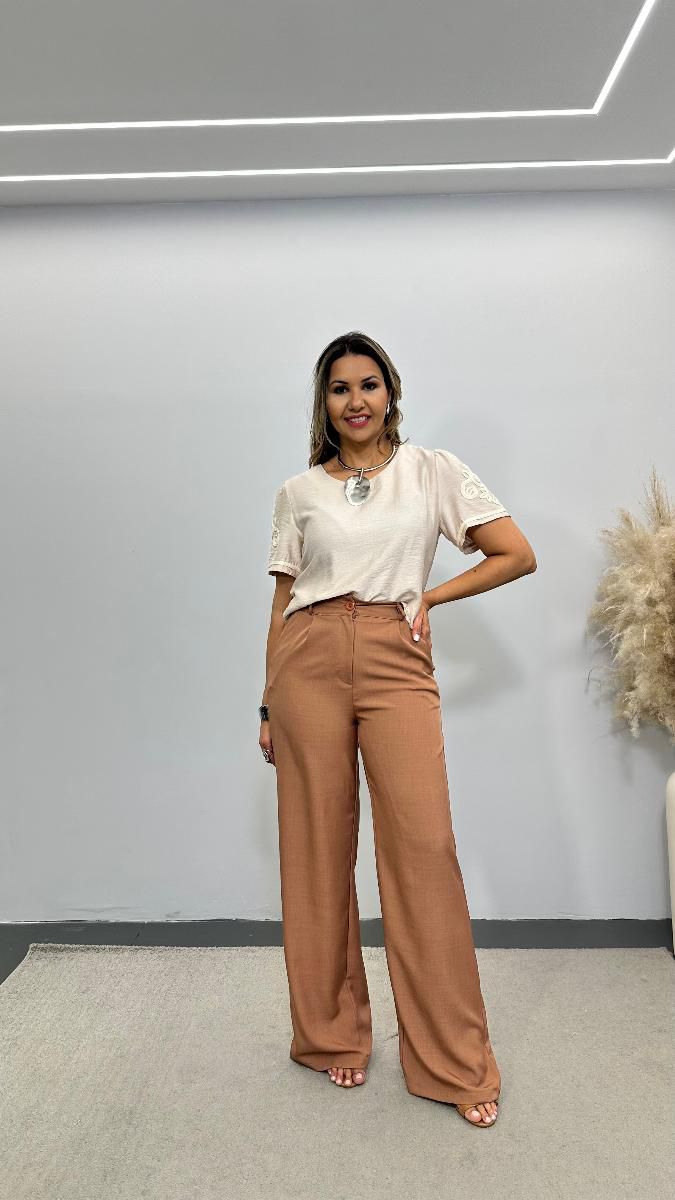 Calça pantalona Helena Ref:3784