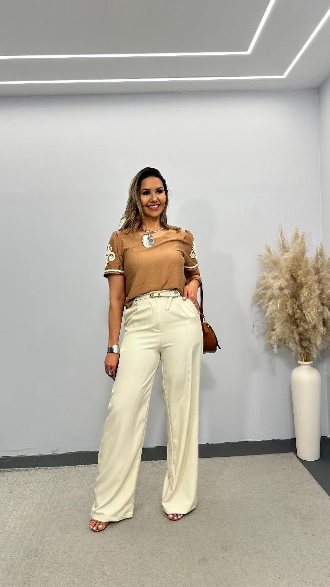 Calça pantalona Helena Ref:3784