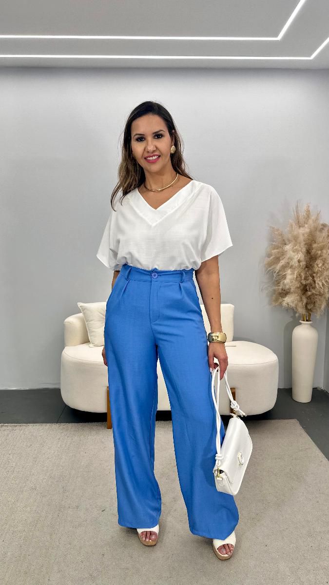 Calça pantalona Helena Ref:3784