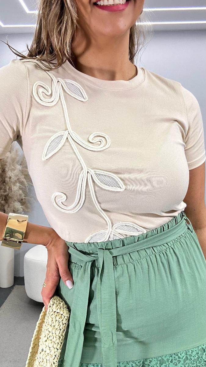 Blusa T-shirt Lírio Ref:3801