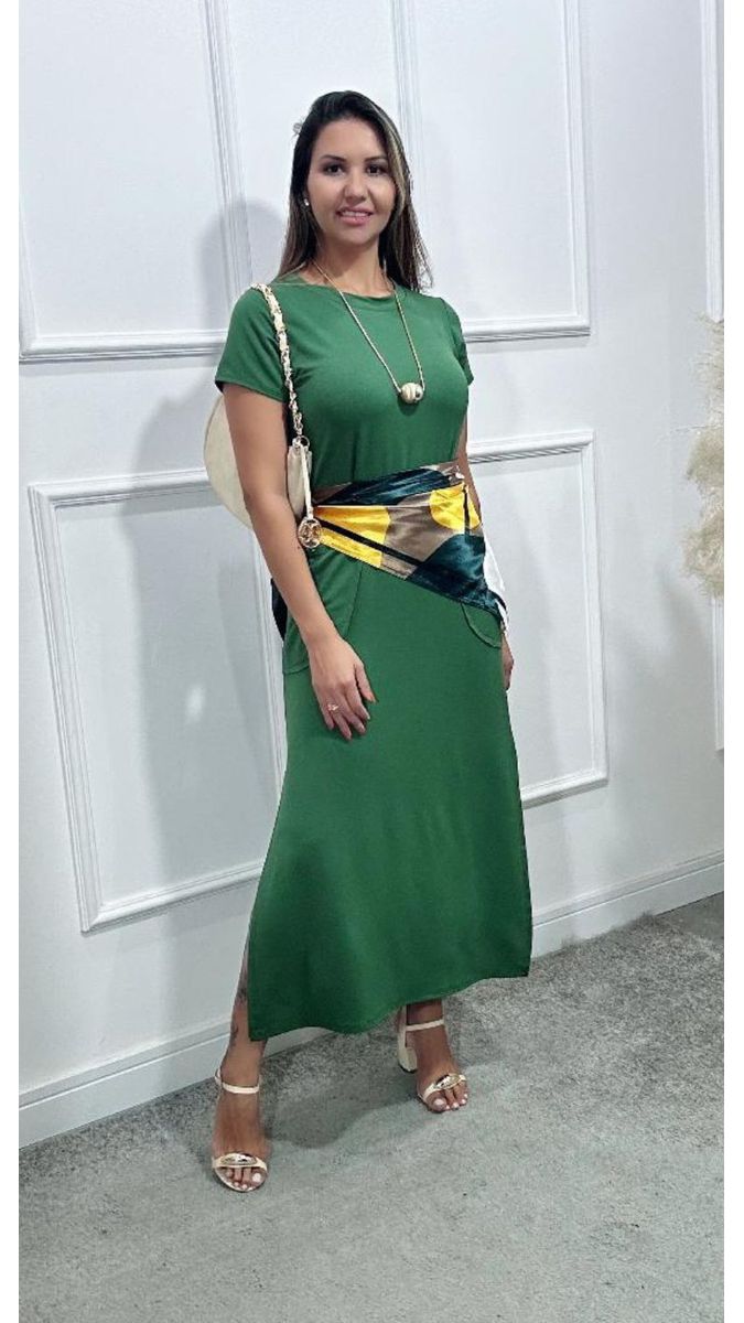 Vestido Longuete Ariede Verde