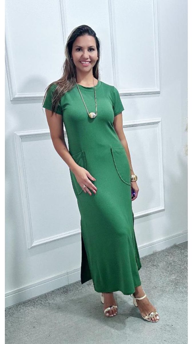 Vestido Longuete Ariede Verde