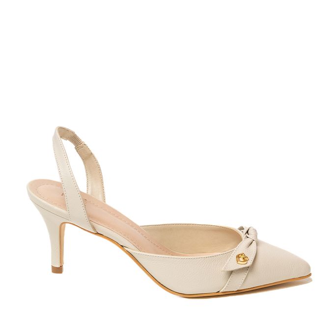 SlingBack Off White Salto Fino Ana