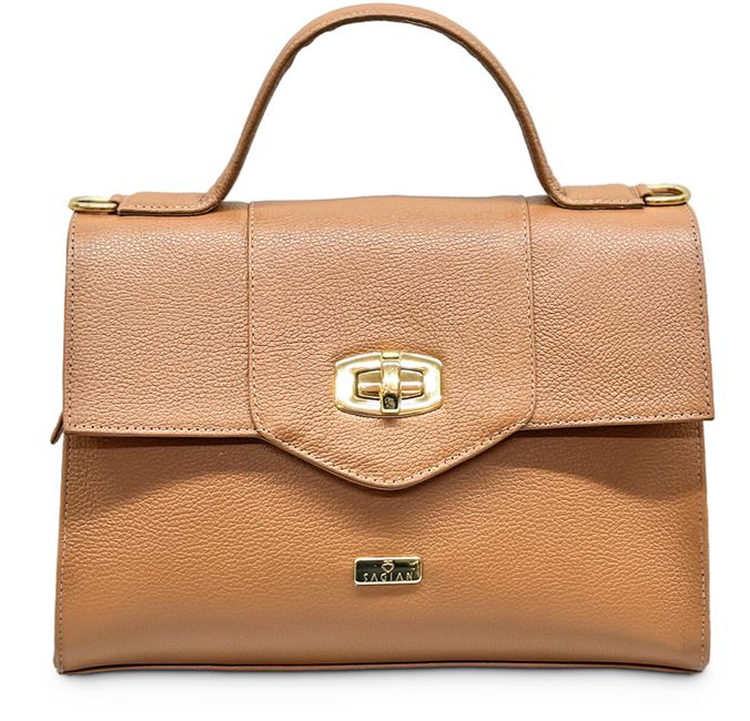 Bolsa Tote Caramelo Couro