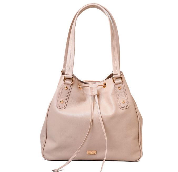 Bolsa Tote Bege Couro