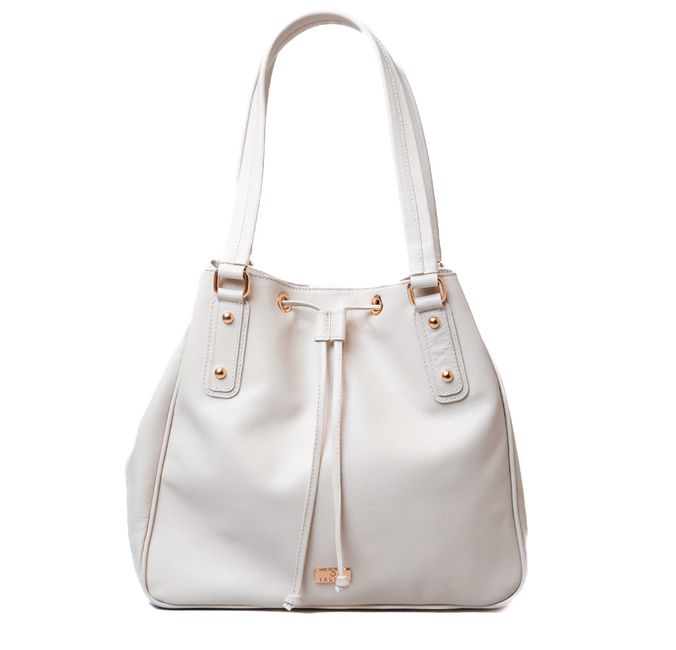Bolsa Tote Off White Couro