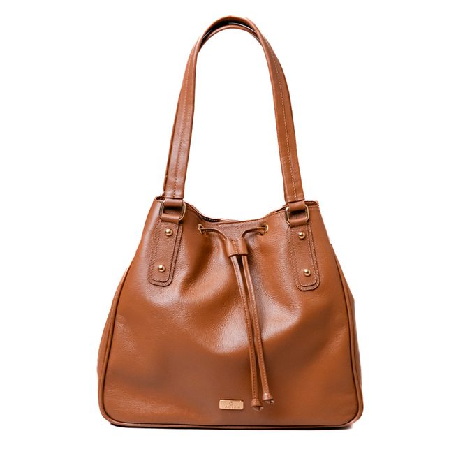 Bolsa Tote Caramelo Couro