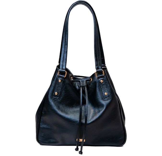 Bolsa Tote Preta Couro