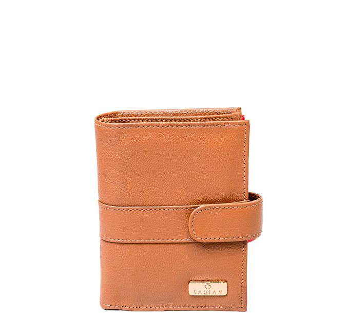Carteira Feminina Caramelo Couro