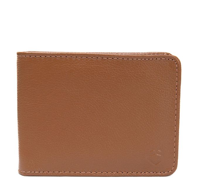 Carteira Masculina Caramelo em Couro