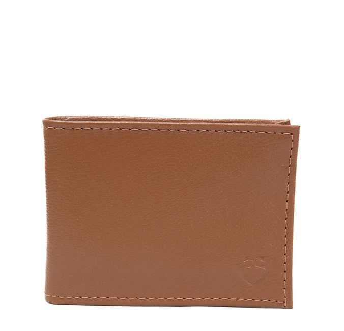 Carteira Masculina Caramelo em Couro