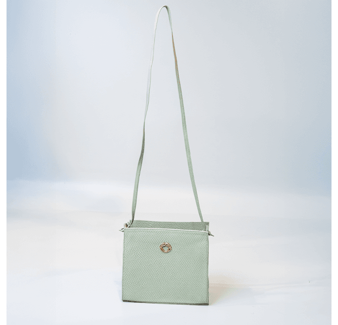 Bolsa Tiracolo Cobra Malva Em Couro 