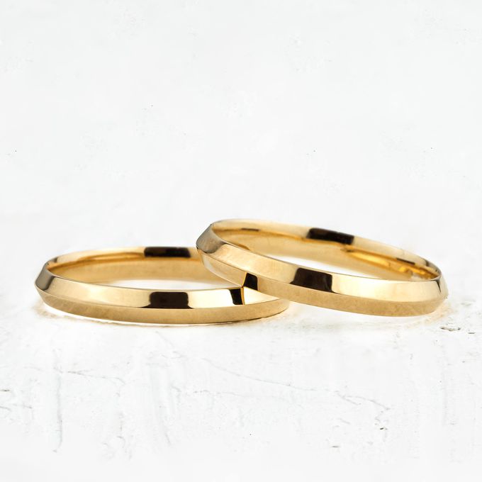 Aliança de Casamento em Ouro 3mm Ícaros - Par 