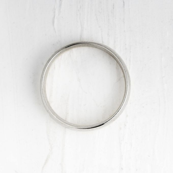  Aliança de Namoro em Prata esterlina 925 5mm Abaulada Classic - Par
