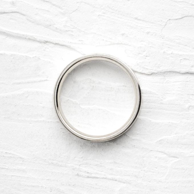  Aliança de Namoro em Prata esterlina 925 3mm Reta Classic - Par