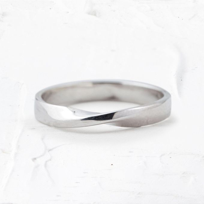 Aliança De Namoro Prata Esterlina 925 3mm Infinity - Unidade