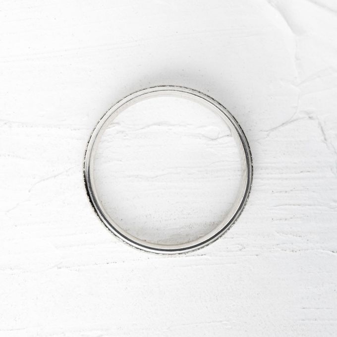 Aliança de Namoro em Prata esterlina 925 3mm diamantado Vênus - Par