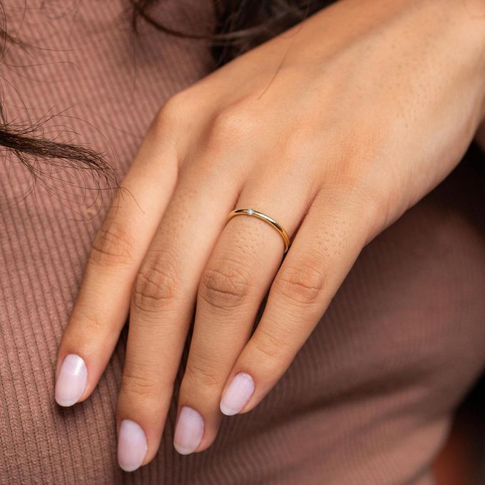 Aliança de Casamento em Ouro 1,5mm Cravação Trabalhada Ariel - Par