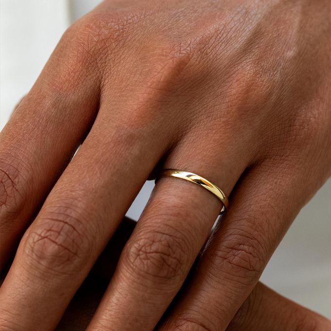 Aliança de Casamento em Ouro 2mm Abaulada Classic - Unidade