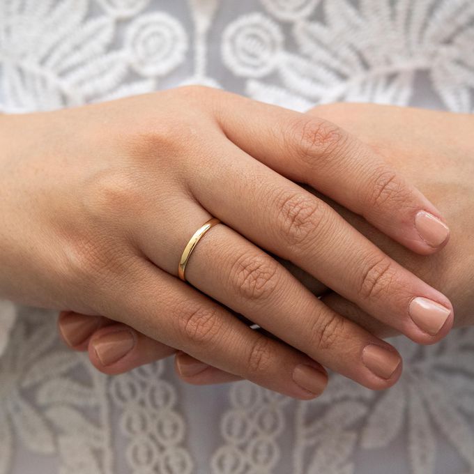 Aliança de Casamento em Ouro 2mm Abaulada Classic - Par