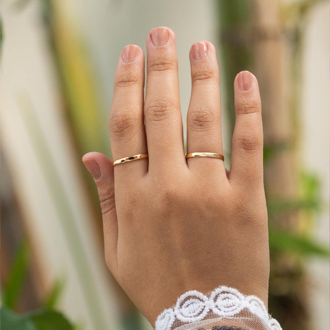 Aliança de Casamento em Ouro 2mm Abaulada Classic - Par