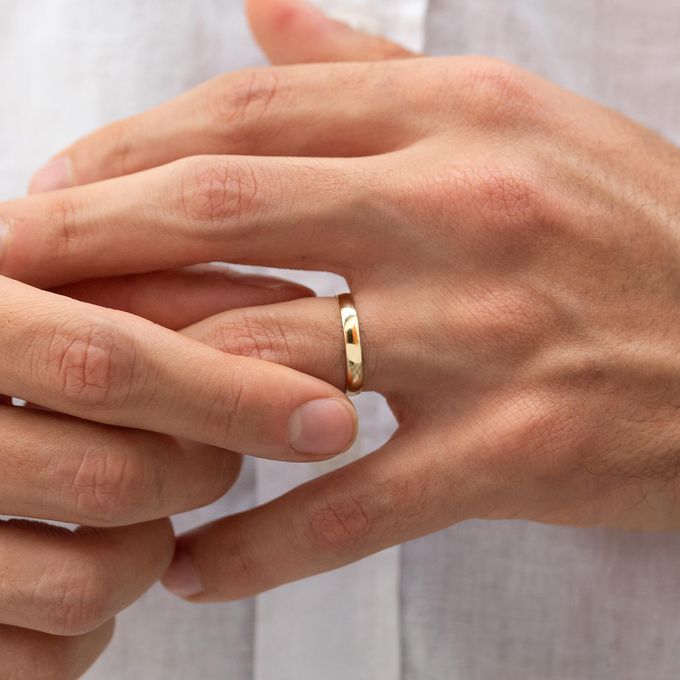 Aliança de Casamento em Ouro 3mm Abaulada Classic - Par