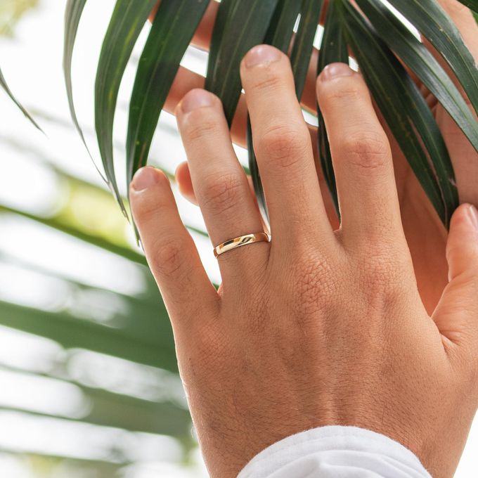 Aliança de Casamento em Ouro 3mm Abaulada Classic - Par