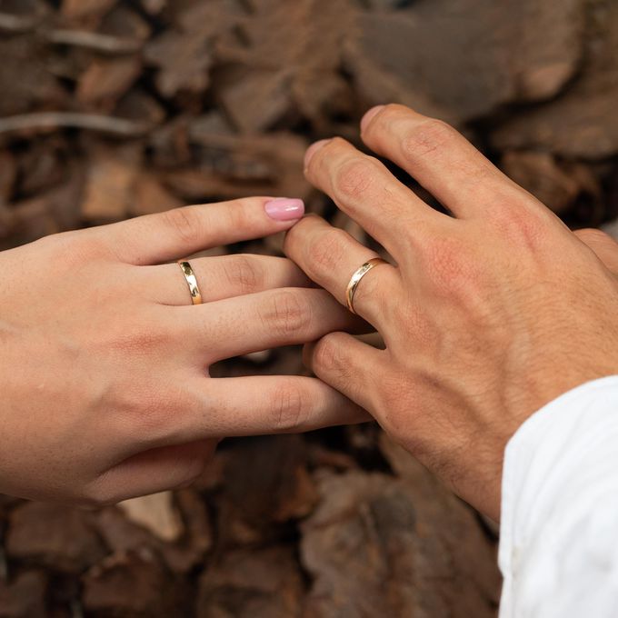 Aliança de Casamento em Ouro 3mm Abaulada Classic - Par