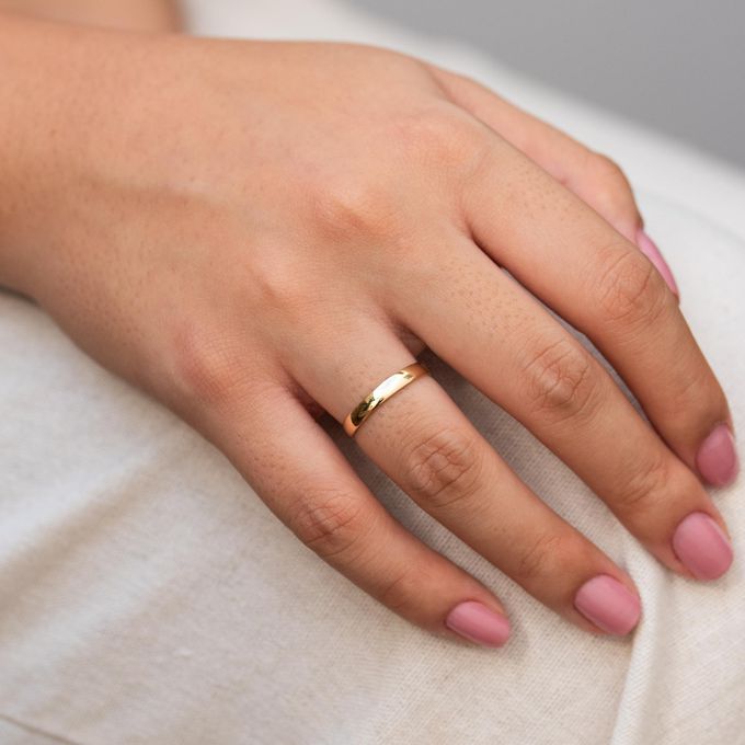 Aliança de Casamento em Ouro 3mm Abaulada Classic - Par