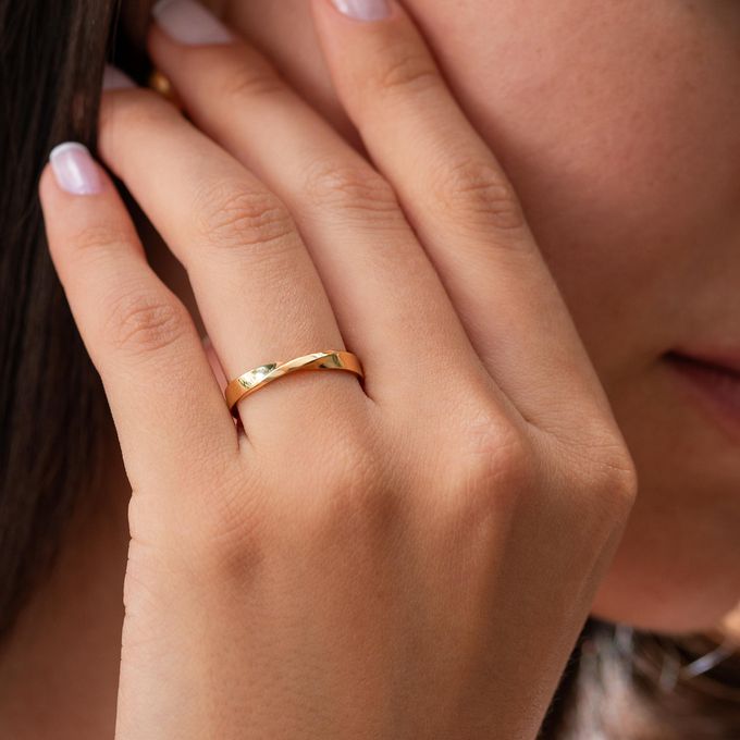 Aliança de Casamento em Ouro 3mm Eternal - Unidade 