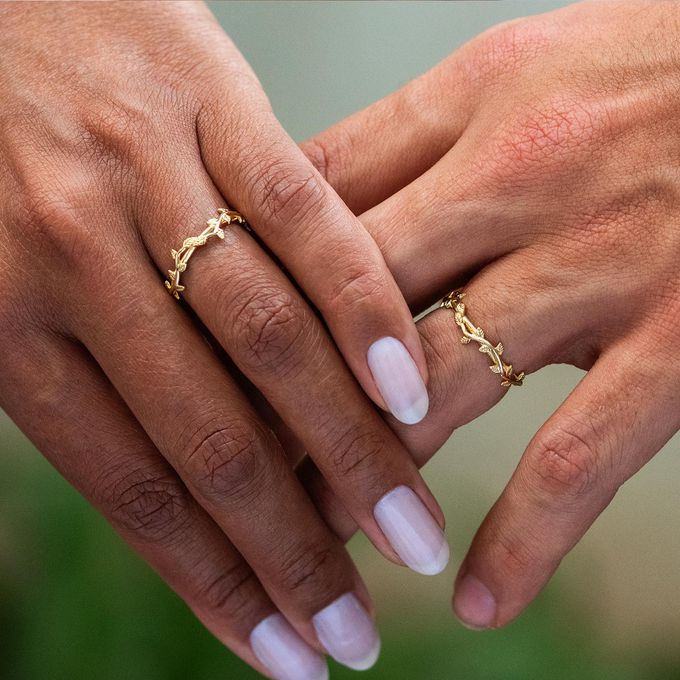 Aliança de Casamento em Ouro Fiore Maggiore - Unidade