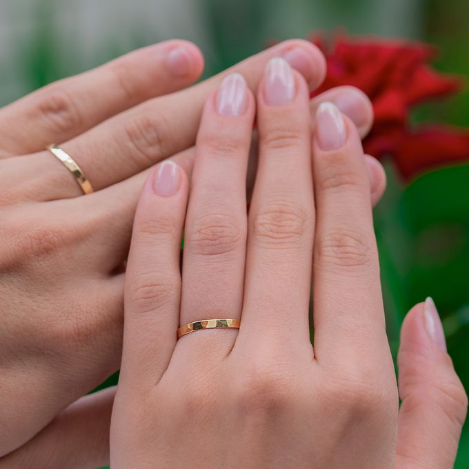 Aliança de Casamento em Ouro 2mm Forggia - Par