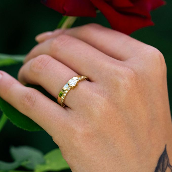 Anel de Noivado Mi Amour