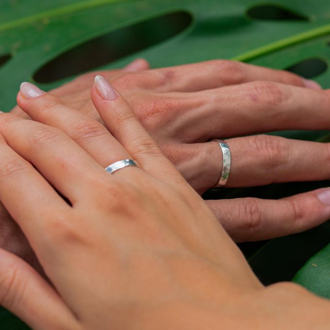 Aliança de Namoro em Prata esterlina 925 3mm Forggia - Par