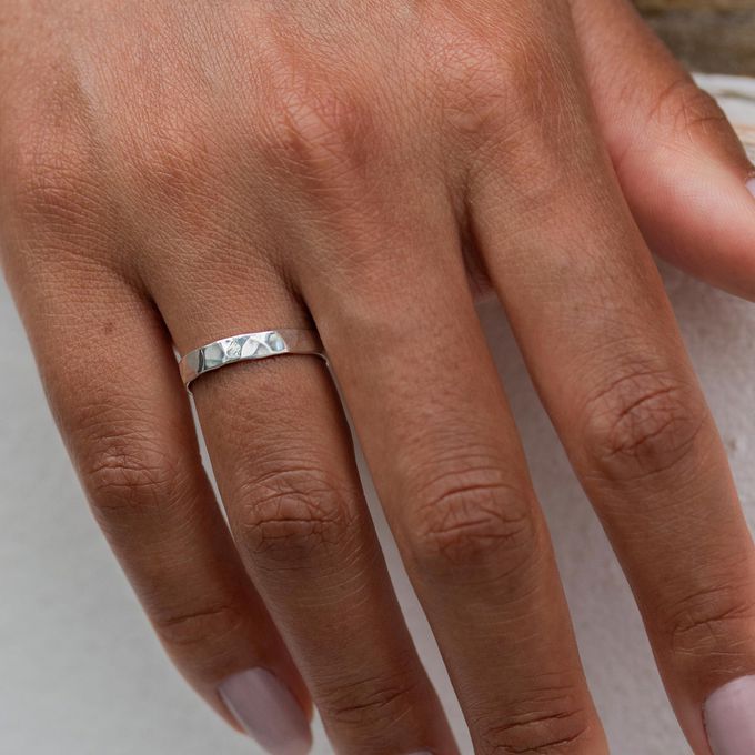 Aliança de Namoro em Prata esterlina 925 3mm Forggia - Par