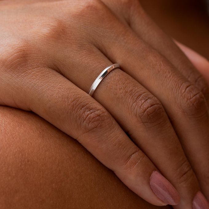  Aliança de Namoro em Prata esterlina 925 2mm Ícaros - Unidade