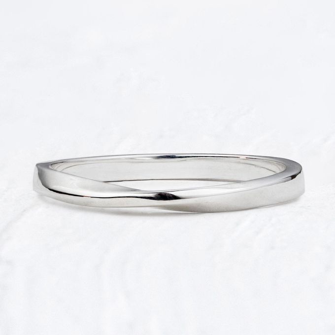 Aliança de Namoro Prata esterlina 925 2mm Infinity - Unidade