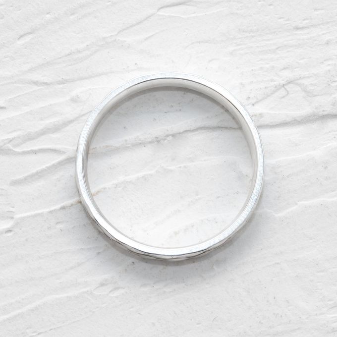  Aliança de Namoro em Prata esterlina 925 3mm Frisos Gregos Olimpo - Par