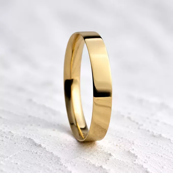Aliança de Casamento em Ouro 4mm Bahamas (Bazar Rosê)