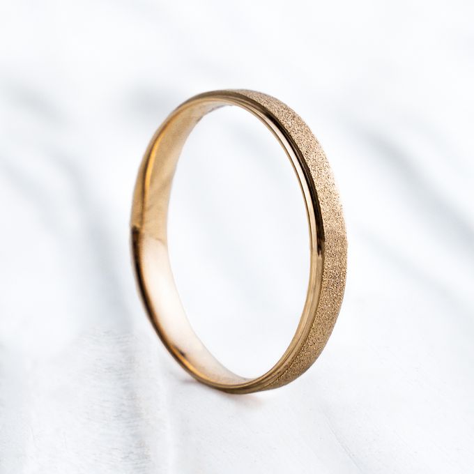 Aliança de Casamento em Ouro 3mm Diamantado Fiora - Par