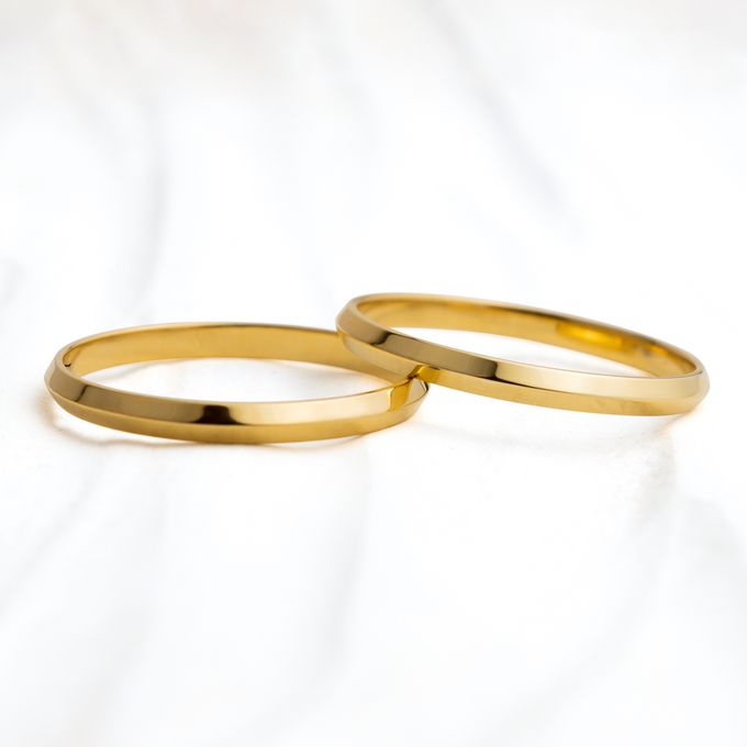 Aliança de Casamento em Ouro 2mm Ícaros - Par