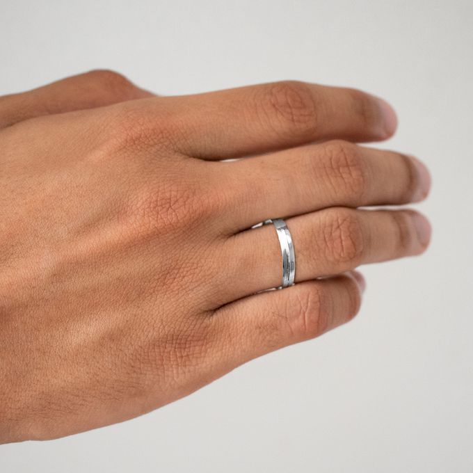 Aliança de Namoro em Prata esterlina 3mm Friso Voyage - Unidade
