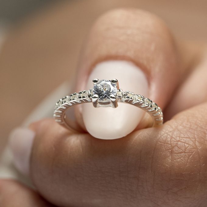 Anel de Prata Esterlina 925 Mi Amour