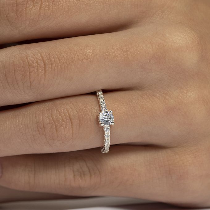 Anel de Prata Esterlina 925 Mi Amour