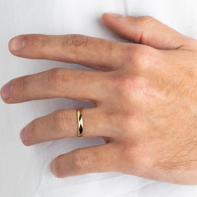 Aliança de Casamento em Ouro 3mm Corpo Armonia - Coleção Alma, corpo e mente - Par 