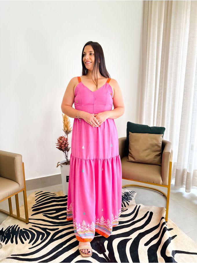 Vestido Catarina rosa