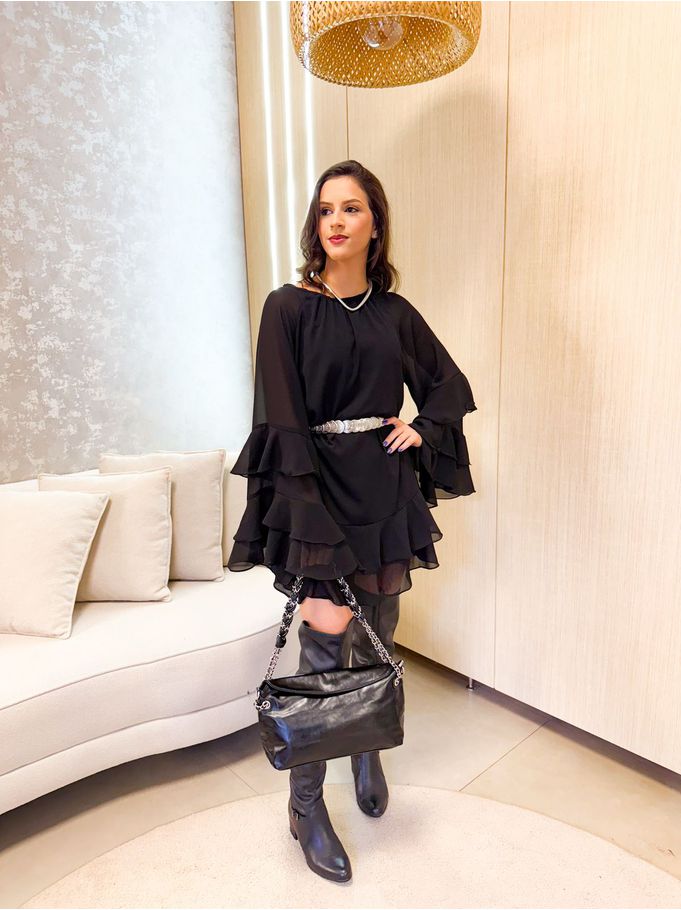 Vestido Mirela Preto